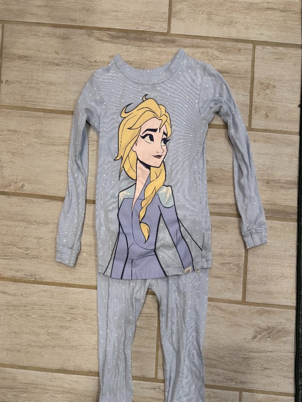 Baby Gap Disney Frozen Elsa Organic Cotton Pajama Set Size 6